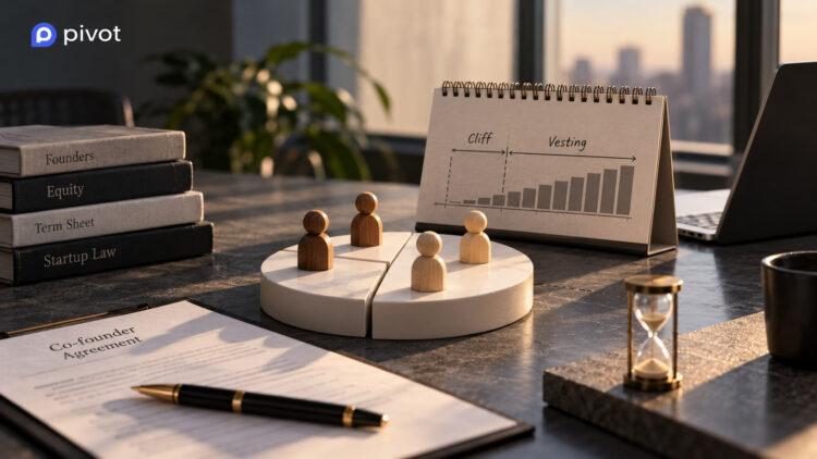 What are vesting and cliff? Splitting equity among co-founders