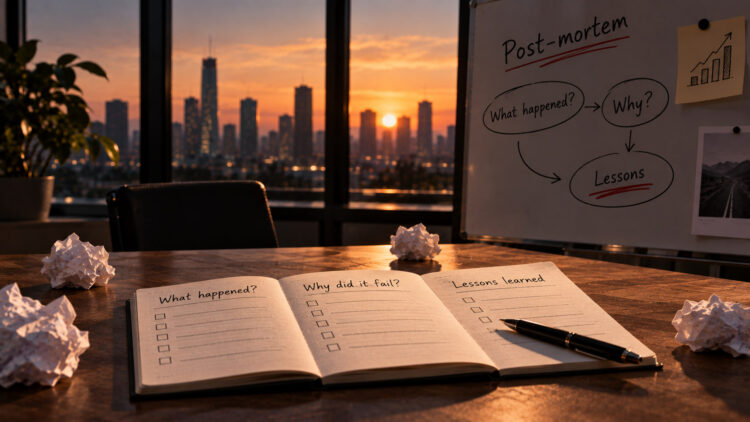 What is a post-mortem analysis? Learning from failure
